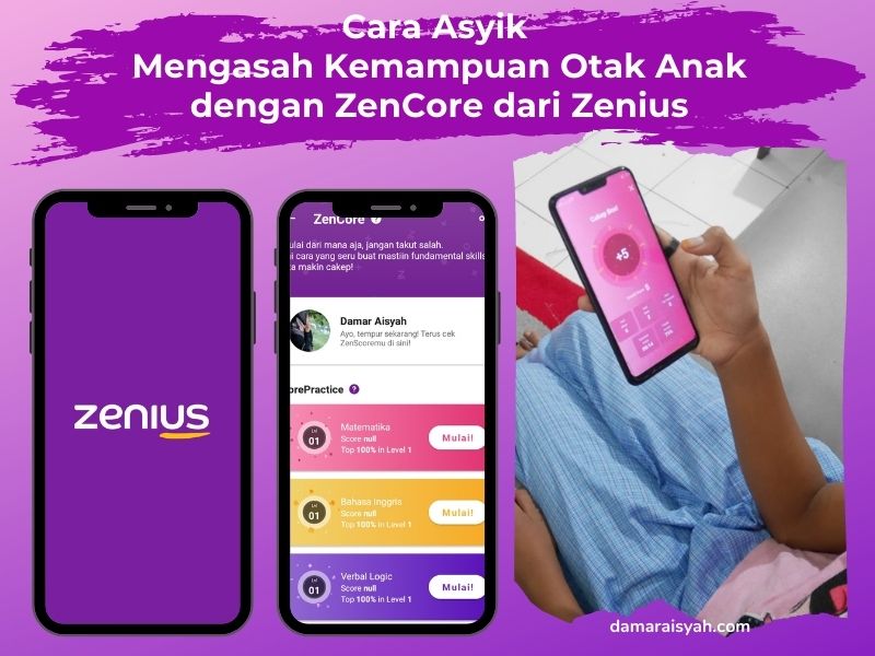 Fitur ZenCore yang ada di aplikasi Zenius bisa meningkatkan kemampuan otak