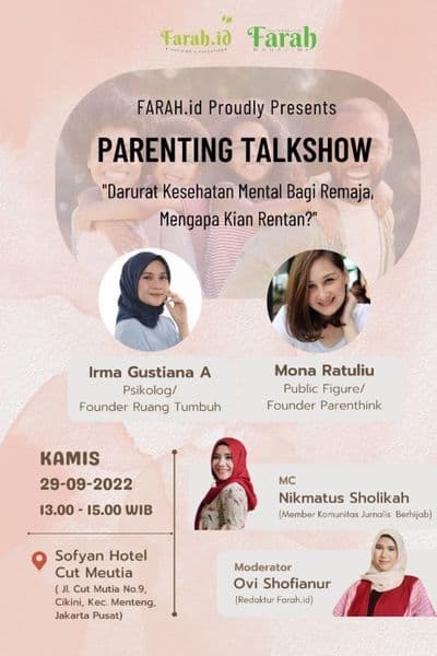Parenting Talkshow bersama farah.id